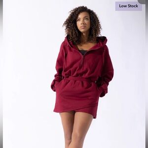 NWT Popflex Active Game Day Dress Red Zip-Up—S/M